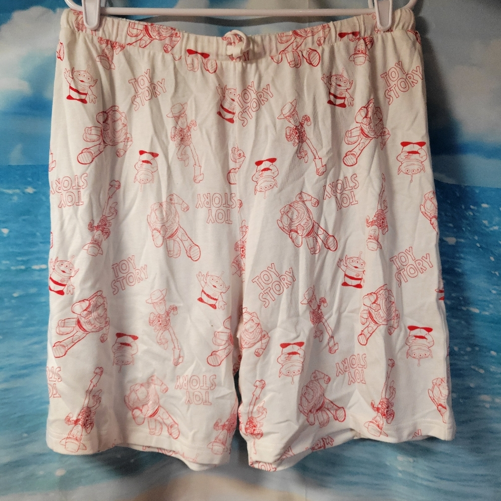 DISNEY TOY STORY NEW SAMPLE TAG PAJAMA SHORTS SIZE MEDIUM UNISEX - Picture 1 of 3